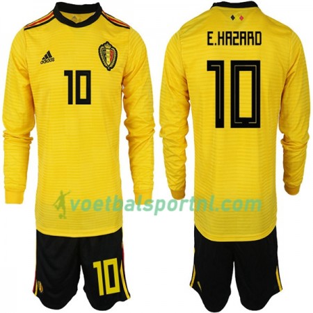 België E.HAZARD 10 Kind Uit Tenue WK voetbal 2018 L/S